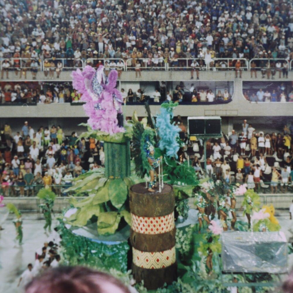 Vintage Photographs Vacation Brazil Flower Festival Crowds Parade Lot of 7